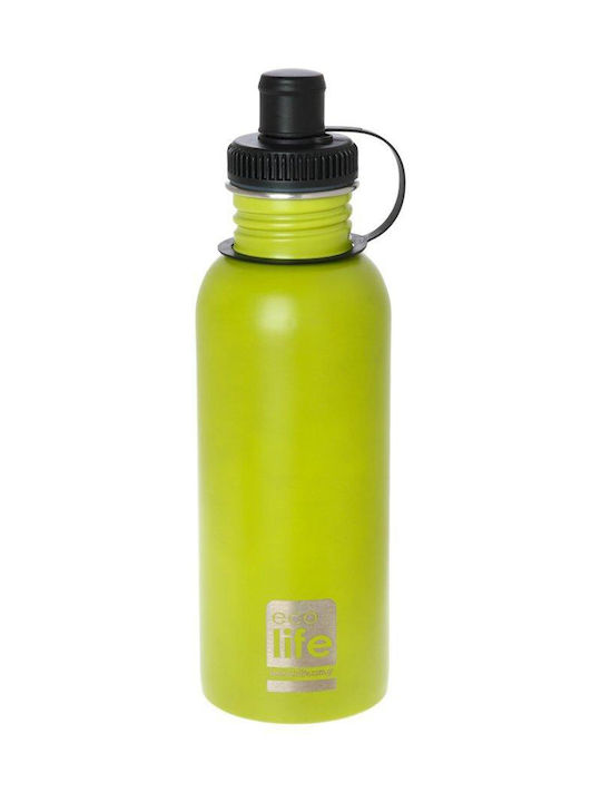 Ecolife Ανοξείδωτο Παγούρι 600ml Πράσινο