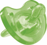 Chicco Orthodontic Pacifier Silicone Green with Case for 6-16 months 1pcs