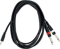 The Sssnake YPK2030 2x 6,3 mm de sex masculin - 3,5 mm male 3m The Sssnake YPK2030 2x 6,3 mm de sex masculin - 3,5 mm male 3m