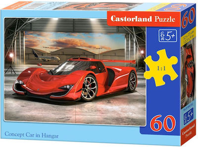 Puzzle pentru Copii Concept Car In Hangar pentru 5++ Ani 60buc Castorland