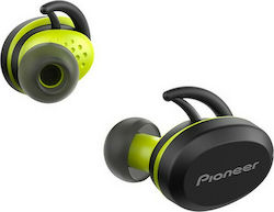 Pioneer E8 In-ear Bluetooth Handsfree Ακουστικά με Αντοχή στον Ιδρώτα και Θήκη Φόρτισης Κίτρινα
