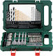 Metabo Set of 86 Feather Drills with Cylindrical Shank for Wood και Metal