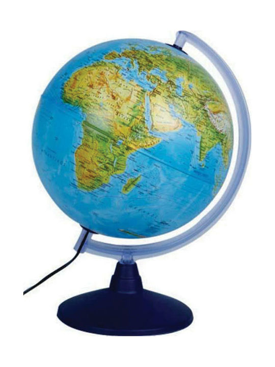 Illuminated World Globe with Diameter 25cm