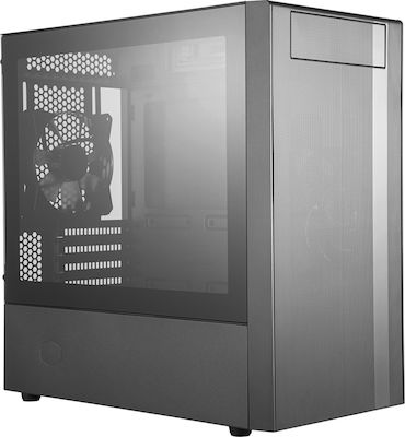 CoolerMaster Masterbox NR400 Gaming Mini Tower Κουτί Υπολογιστή με Πλαϊνό Παράθυρο Μαύρο