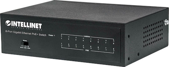 Intellinet Managed L2 PoE Switch με 8 Θύρες Gigabit (1Gbps) Ethernet