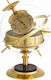 TFA Analogue Weather Station Sputnik Bürodekoration Zubehör aus Metall 6x12.6cm in Gold Farbe