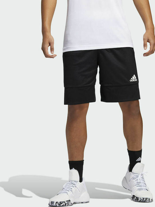 Adidas 3G Spee Reversible Αθλητική Ανδρική Βερμούδα Μαύρη