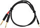 Cordial Cable 2 x 6.3mm male - 6.3mm male 1.5m (CFY 1.5 WPP)