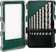 Metabo Set of 8 Drills Carbide with Cylindrical Shank for Masonry
