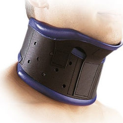 Thuasne Ortel C3 Adjustable Rigid Cervical Collar Black Velvet-Black Metal