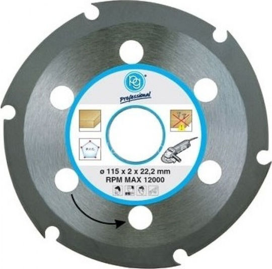PG Ξύλου Διαμαντέ 115mm Δίσκος Κοπής Ξύλου 115mm