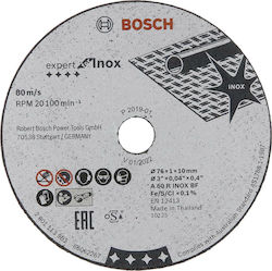 Bosch Δίσκοι Κοπής Inox 76mm για GWS 10.8 V 2608601520 5τμχ