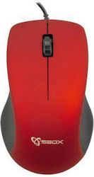 Sbox M-958 Cu fir Mouse cu Trackball Roșu