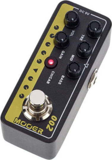 Mooer Micro 002 UK Gold 900 Πετάλι Preamp Ηλεκτρικής Κιθάρας και Ηλεκτρικού Μπάσου