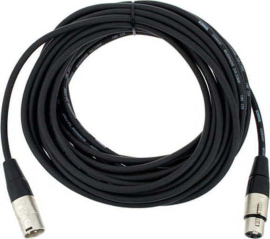 Cordial Кабел XLR мъжки - XLR женски Черен 10м CFM 10FM BK