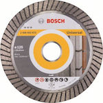 Bosch Διαμαντόδισκος Κοπής Universal Turbo 125mmmm Slicer/Coarse Grater Disc Construction Materials 125mm 1pcs