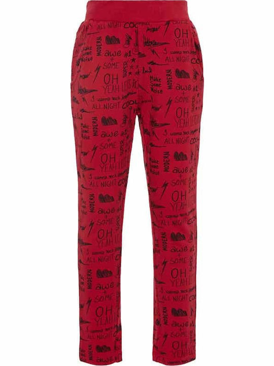 Name It Copilăresc Pantalon de Trening Roșu 1buc