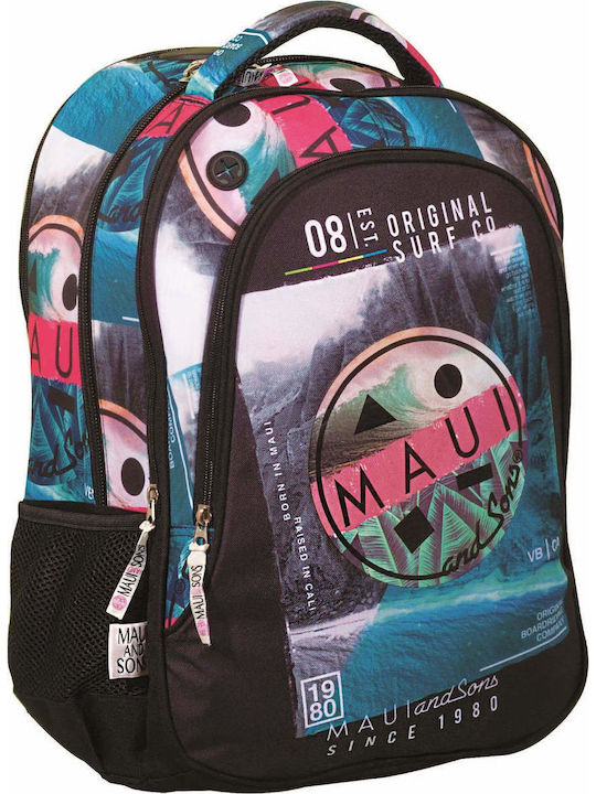 Back Me Up Maui Tropical School Bag Backpack Elementary, Elementary Multicolored