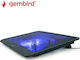 Gembird Cooling Pad για Laptop έως 15" με 1 Ανεμιστήρα και Φωτισμό (NBS-1F15-03)