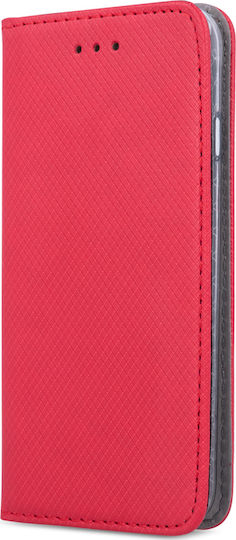 Book Δερματίνης Κόκκινο (Xiaomi Mi 8 Lite)
