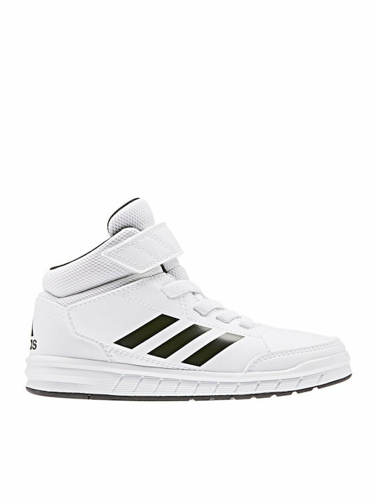 Altasport Kids Sports Shoes Basketball with Hoop & Loop Closure White