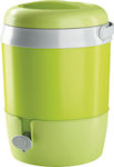 Adriatic Βρυσάκι Container with Faucet Thermos Plastic Green with Handle