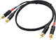 Cordial Cable RCA male - RCA male 0.6m CFU 0.6 CC