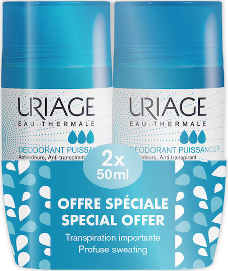 Uriage Power 3 Αποσμητικό 24h σε Roll-On 2x50ml