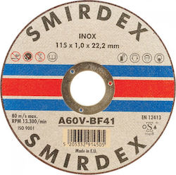 Smirdex Δίσκος Κοπής Μετάλλου Inox 125x1,00x22mm 914125100 1τμχ