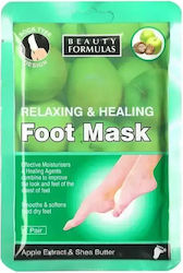 Beauty Formulas Relaxing & Healing Maske Αναζωογόνησης für Beine 2Stück