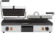 Milan Toast 16053 Commercial Double Sandwich Maker with Cast iron Flat Top and Flat Bottom 3500W