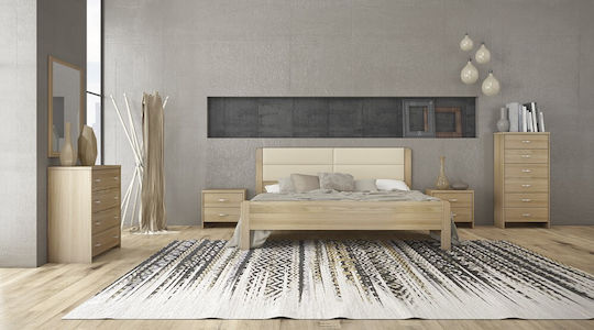 Bedroom Furniture Set No 45D Latte Technoderm Latte (With Balloon) 160x200cm 6pcs