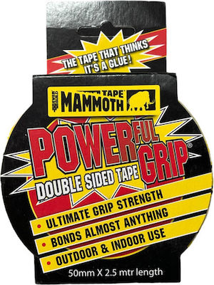 Everbuild Powerful Grip Αυτοκόλλητη Αφρώδης Ταινία Διπλής Όψης Διάφανη 50mmx2.5m