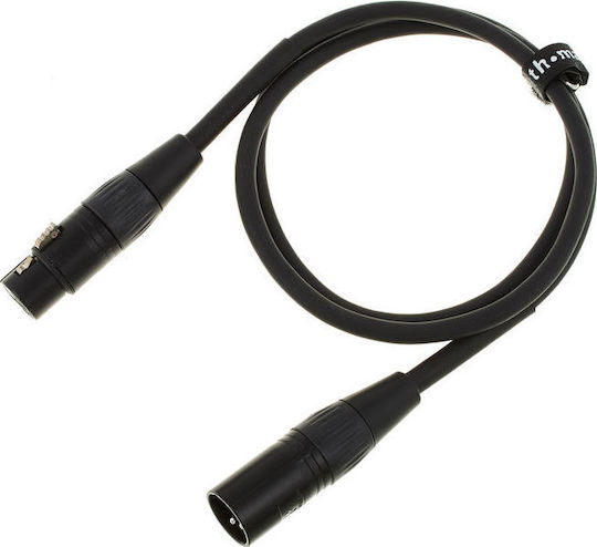 Pro snake Кабел XLR мъжки - XLR женски Черен 1м TPM 1,0
