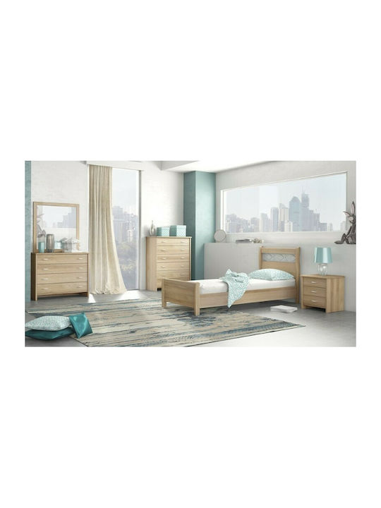 Bedroom Furniture Set No 27 Latte 90x190cm 3pcs