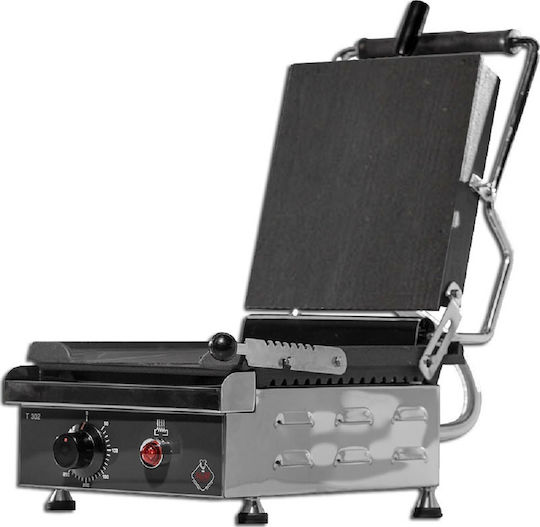 M&M equipment T302L Commercial Sandwich Maker with Cast iron Flat Top and Flat Bottom 2000W