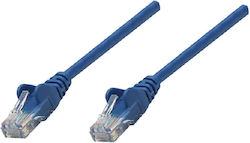 Manhattan 739931 U/UTP Cat.6 Καλώδιο Ethernet 0.25m Μπλε