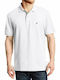 Nautica Performance Men's Short Sleeve Blouse Polo White