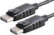 Akyga Cable DisplayPort male - DisplayPort male 1.8m Black (AK-AV-10)