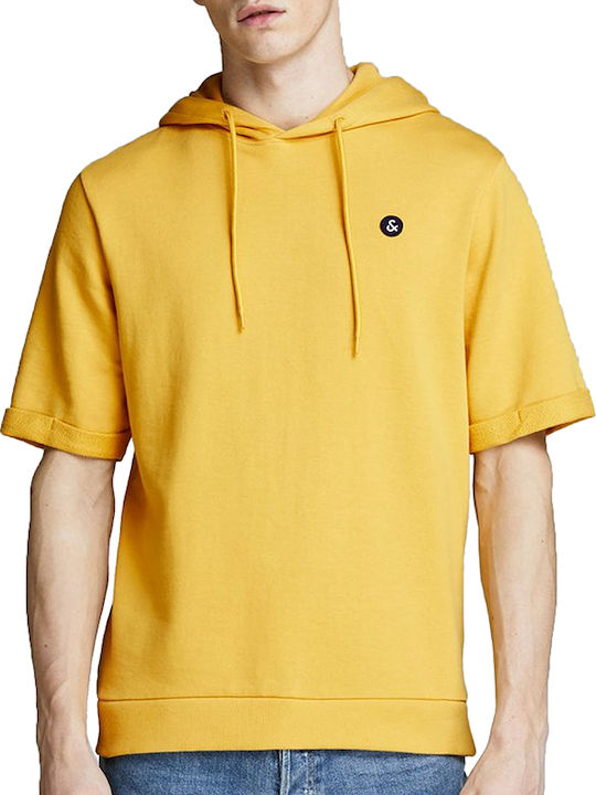 Jack & Jones Men's Sweatshirt with Hood Yellow