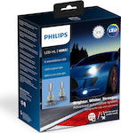 Philips Λάμπες Αυτοκινήτου X-tremeVision +200% HIR2-9012 LED 6000K Ψυχρό Λευκό 12V 25W 2τμχ