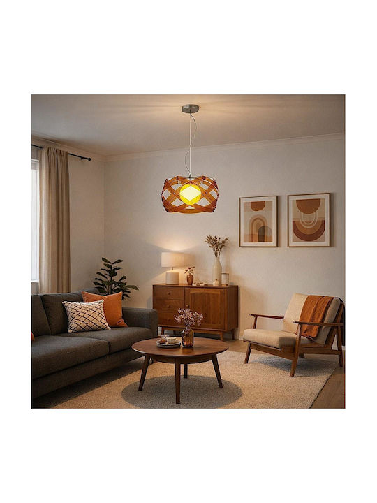 Home Lighting Amarylis Hängelampe Orange mit Fassung E27 45x45x120cm.