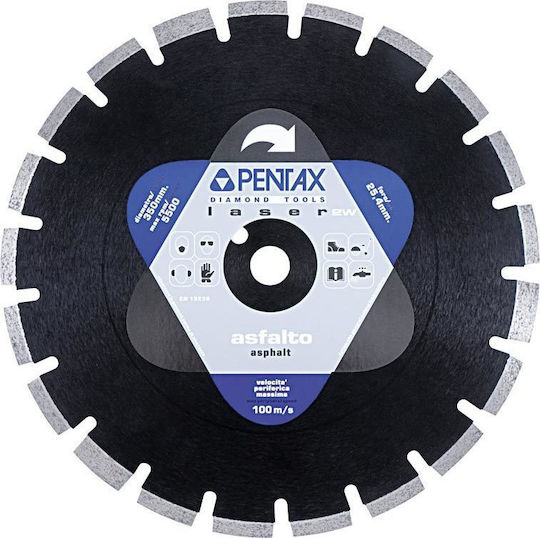 Pentax Wet Cutting Asphalt Disc 450mm Cutting Disc Construction Materials Hole Diameter 450mm 1pcs