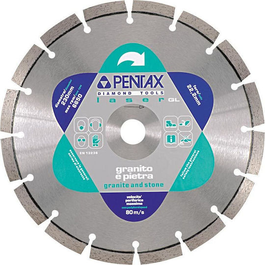 Pentax Δίσκος Γρανίτη GL 115mm Δίσκος Κοπής Δομικών Υλικών 115mm