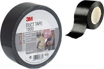 3M 1900 Self-Adhesive Fabric Tape Black 50mmx50m 1pcs