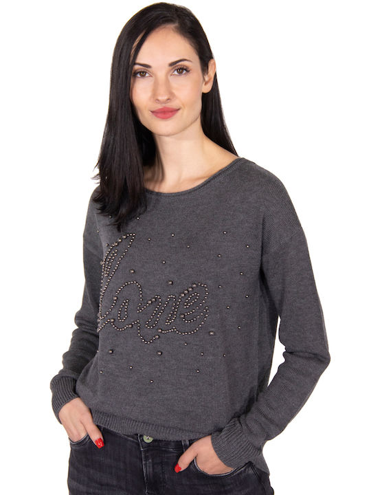 Tom Tailor Women's Long Sleeve Sweater Gray 1005545-13455