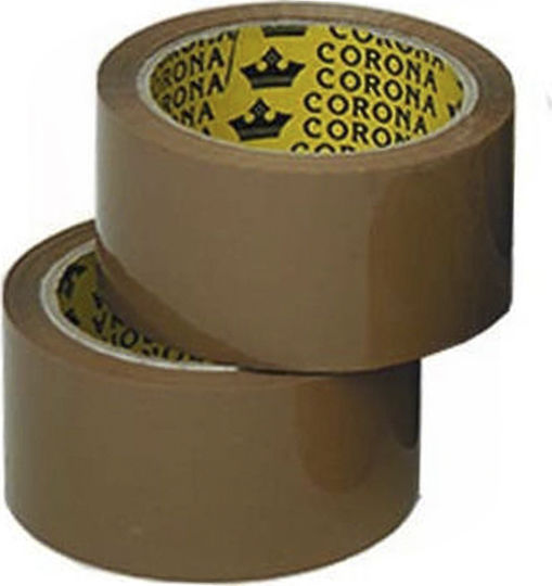 Komet Ταινία Συσκευασίας Corona PP Καφέ 48mm x 60m σε Καφέ Χρώμα