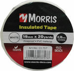 Morris Μονωτική Ταινία 19mm x 18m Iso 9001 White Alb