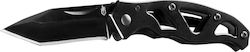 Gerber Mini Paraframe Tanto Pocket Knife Black with Blade made of Steel