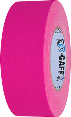 Pro Tapes Gaff Neon Pink Αυτοκόλλητη Υφασμάτινη Ταινία Ροζ 24mmx25m